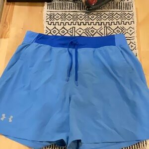 Under armour shorts size L blue lined